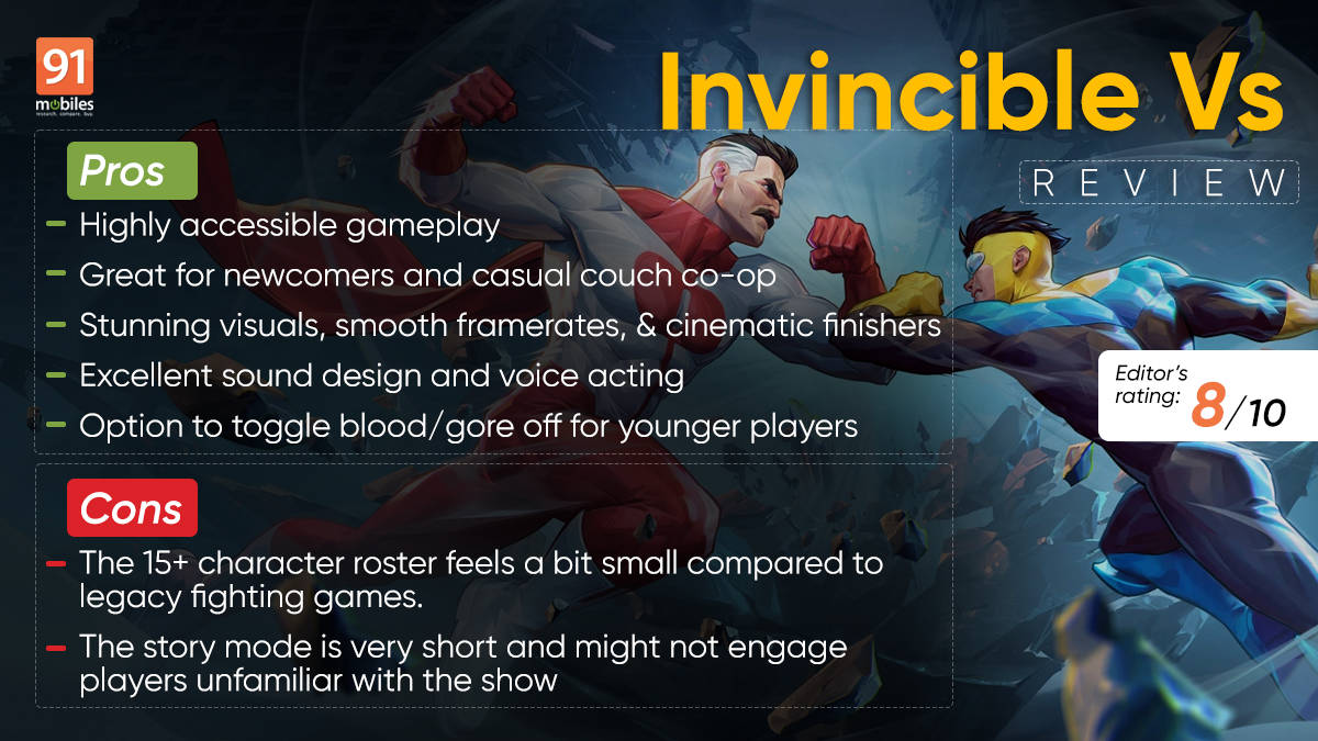 Invincible Vs. Review: A superpowered knockout for casuals and fans alike