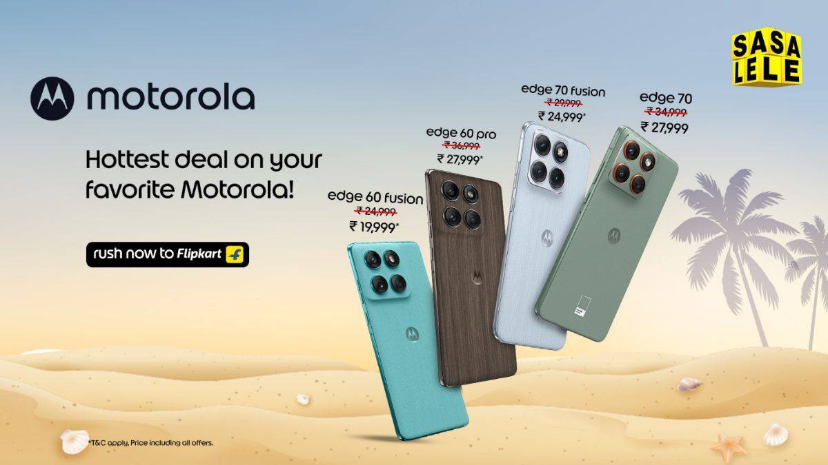 Motorola Flipkart Summer Sale 2026 offers revealed: Edge 70 Fusion, Edge 60 Pro and more available with discounts