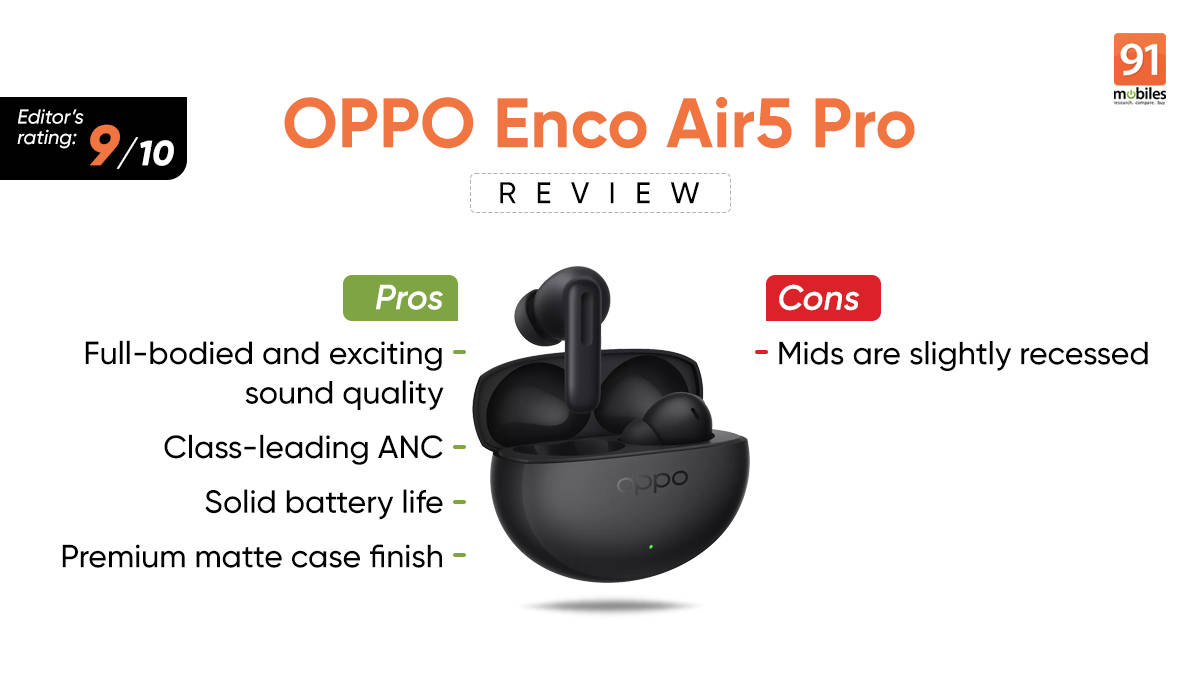 OPPO Enco Air5 Pro review: Stellar ANC, exciting sound, unbeatable value under Rs 5,000