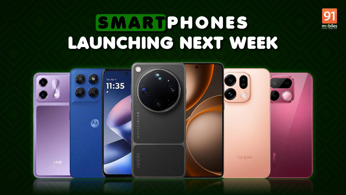 Smartphones launching in India next week: OPPO Find X9s, Realme 16T, HMD Vibe 2, and more
