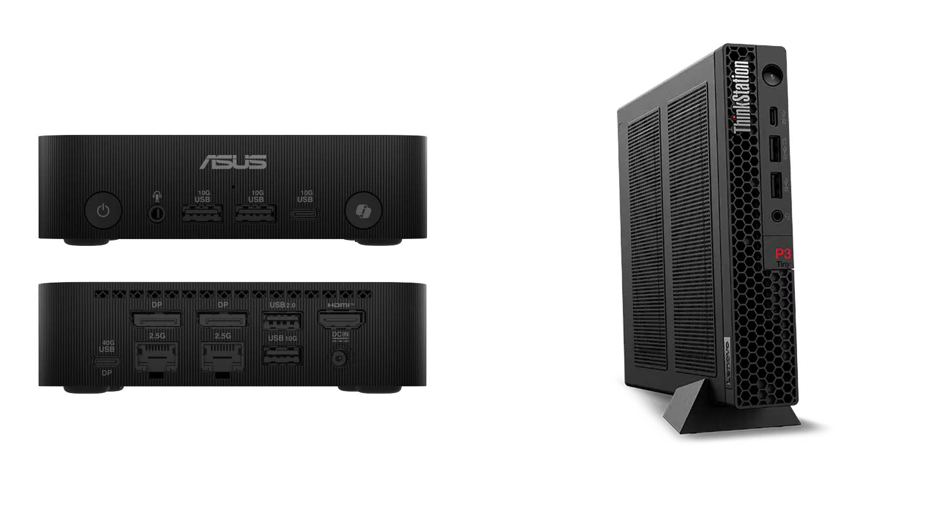 ASUS ExpertCenter PN54 and Lenovo ThinkStation P3 Tiny