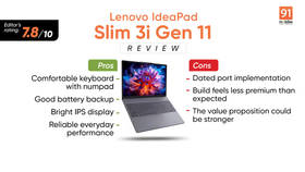 Lenovo IdeaPad Slim 3i Gen 11 Review: Premium panther, painful price?