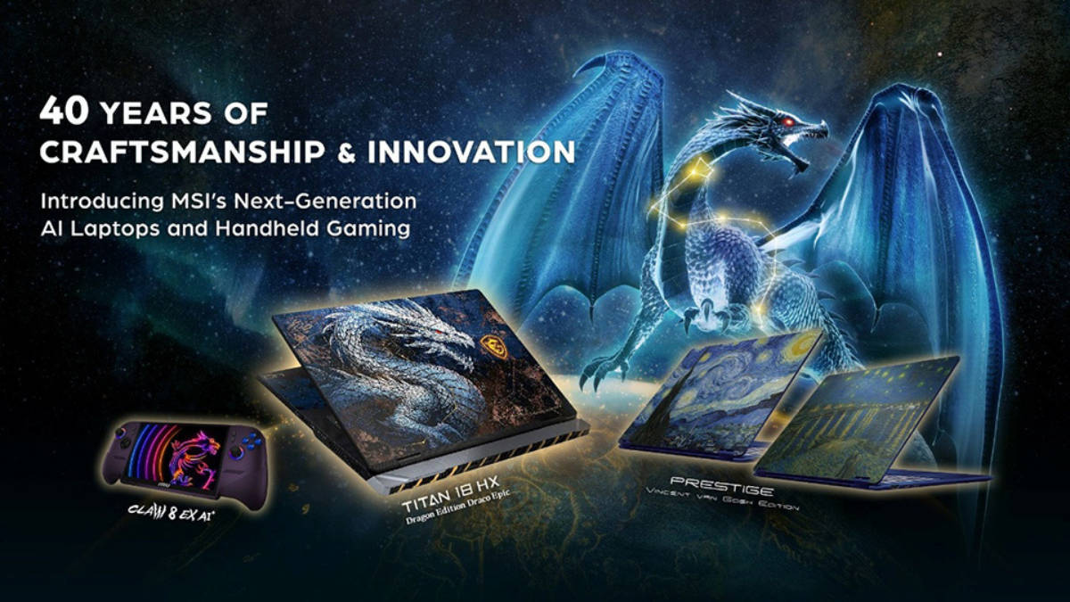 MSI COMPUTEX 2026 lineup unveiled: Prestige RTX Spark laptop, Intel Arc G3 handheld and 40th anniversary Titan flagship