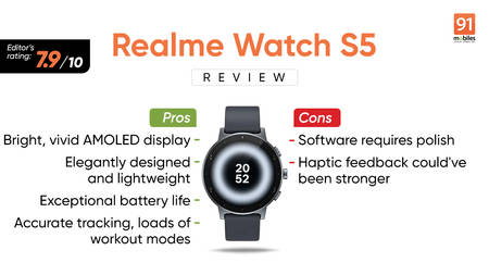 Realme Watch S5 review: elegantly designed and feature loaded Realme Watch S5 review