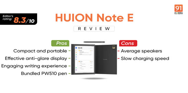 HUION Note E review: tailor-made for professionals