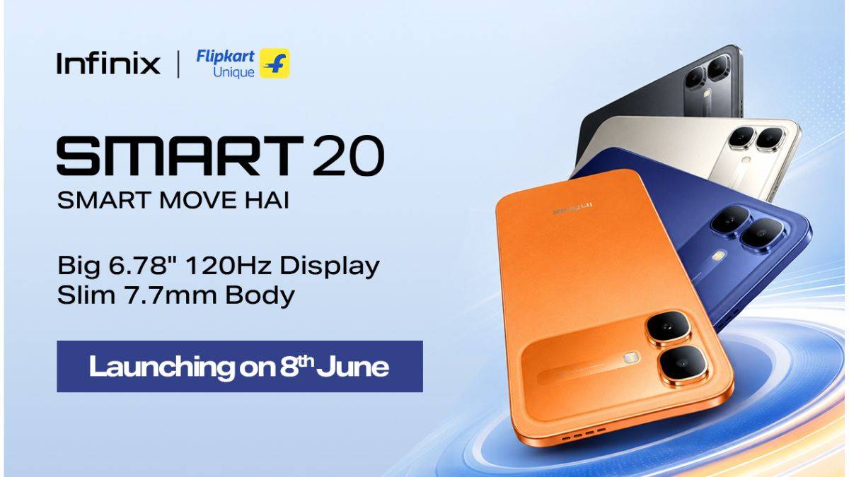 Infinix Smart 20 India launch set for June 8th: 120Hz display, 5,200mAh battery confirmed