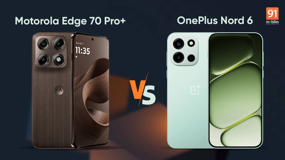 Motorola Edge 70 Pro+ vs OnePlus Nord 6: versatile cameras or big battery?