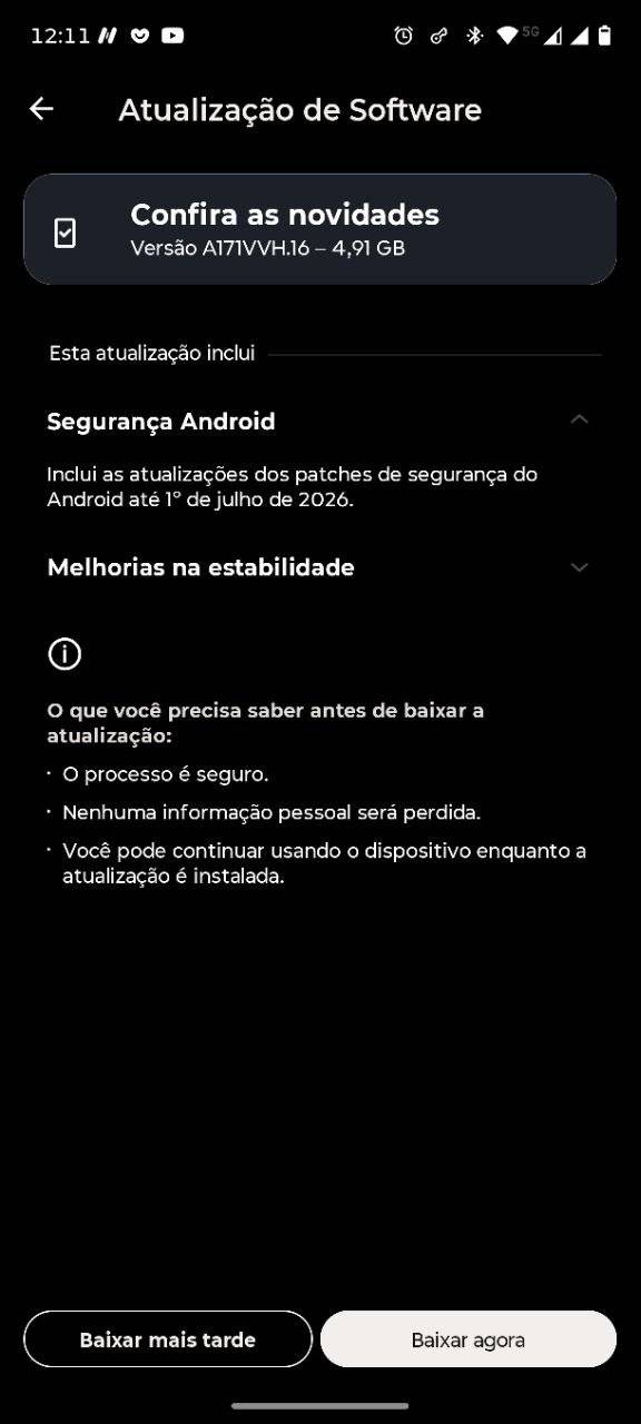 Moto Edge 60 Pro Android 17 beta changelog (Image credits: @Fanboy_Moto on X)