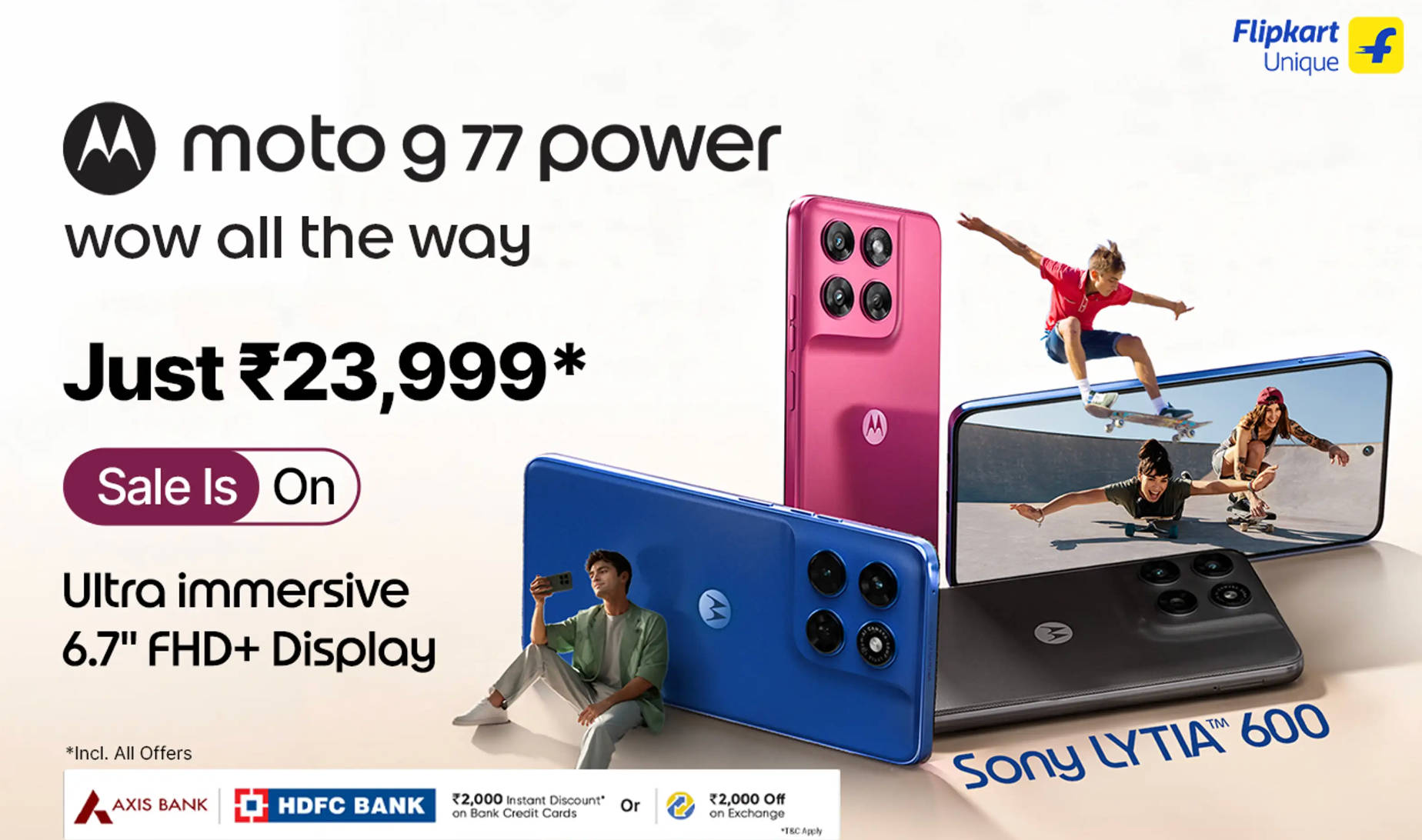 Moto G77 Power sale details and offers