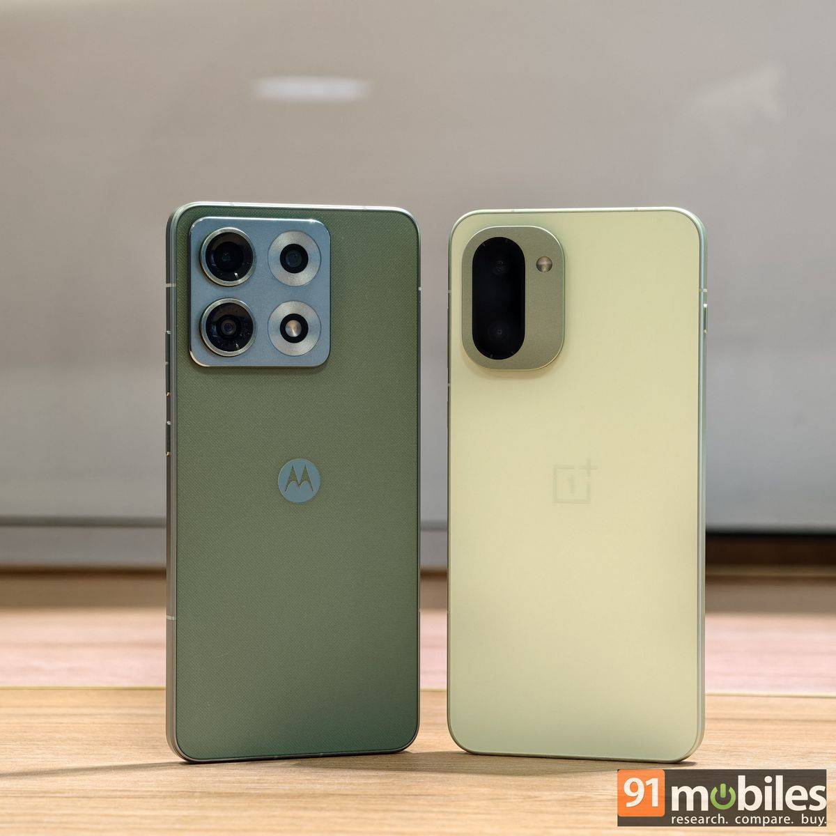 Motorola Edge 70 Max (L) OnePlus 15R (R)