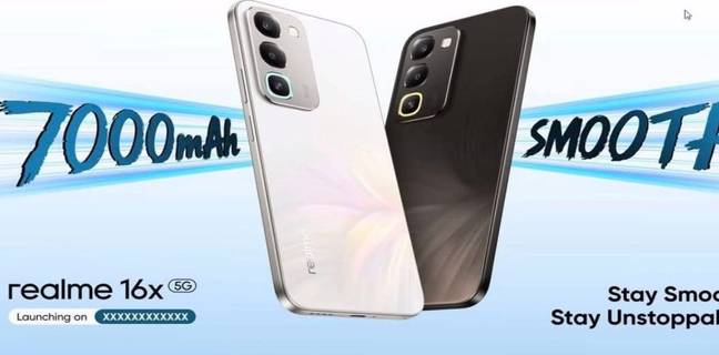 Realme 16x 5G tipped to launch in India with 7,000mAh battery; key specs leaked