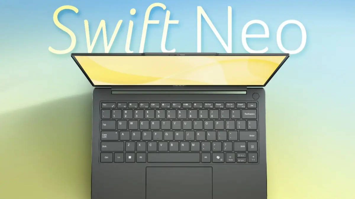 Acer Swift Neo AI launched in India with Intel Core Ultra H-series processors and up to 32GB RAM