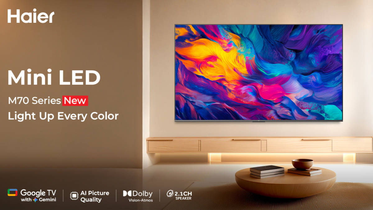 Haier M70 series MiniLED TVs with 120Hz display launched in India: price, specifications