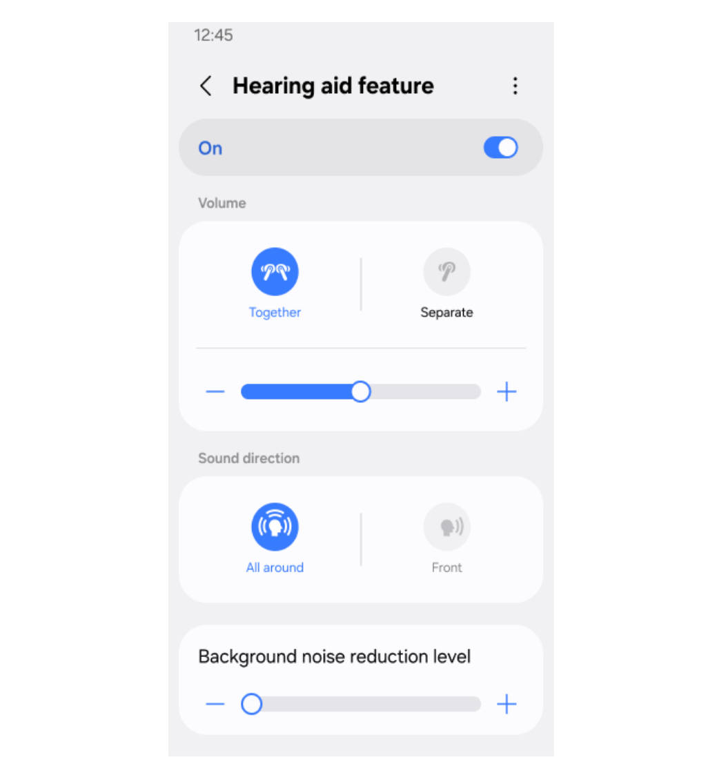 Hearing Aid feature