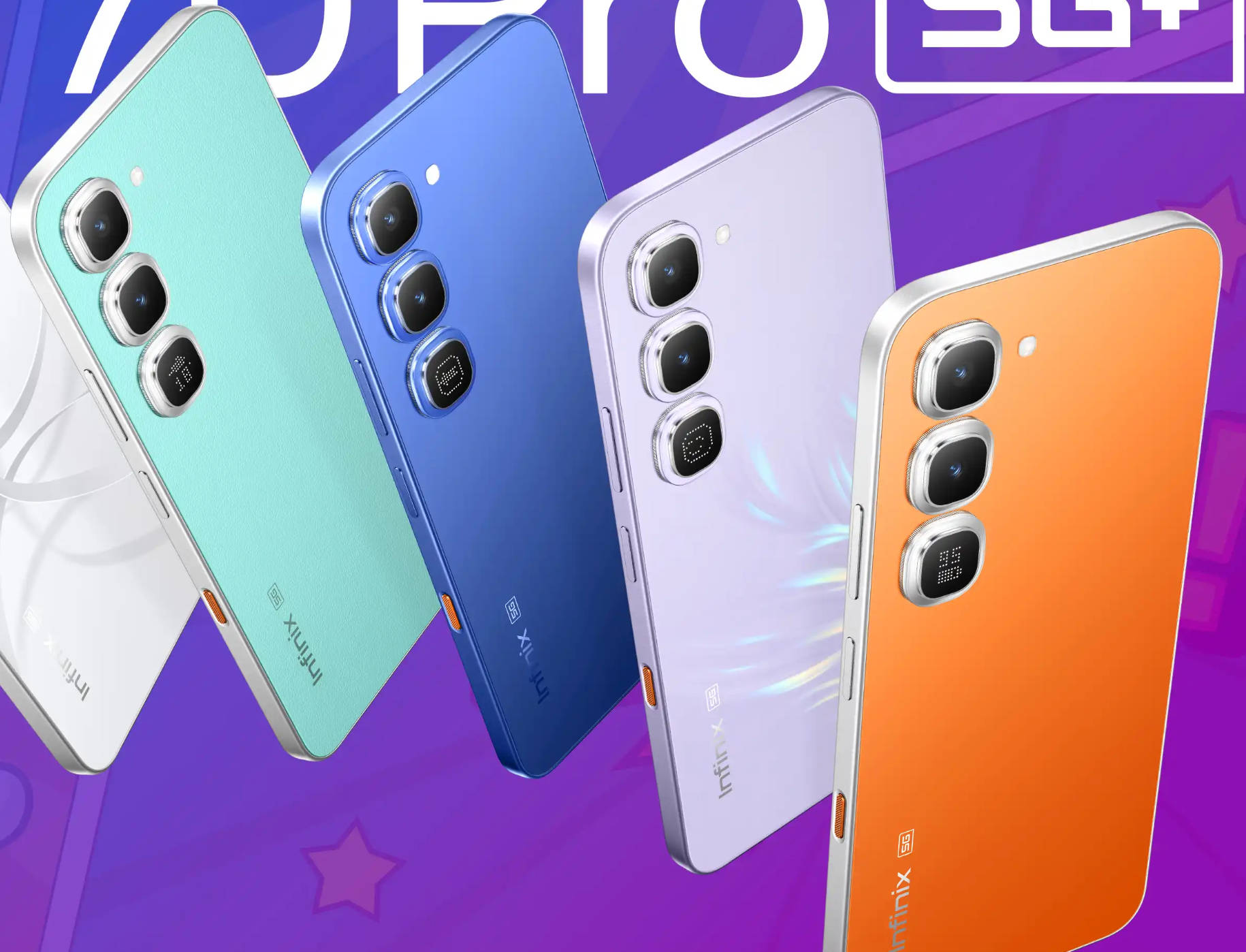 Infinix Hot 70 Pro colour options