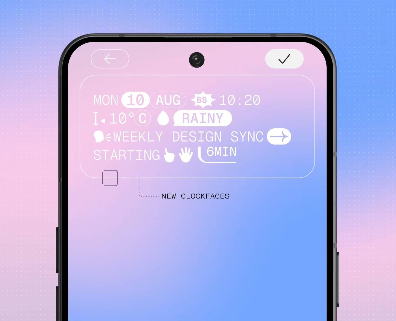 Nothing OS new lockscreen clock