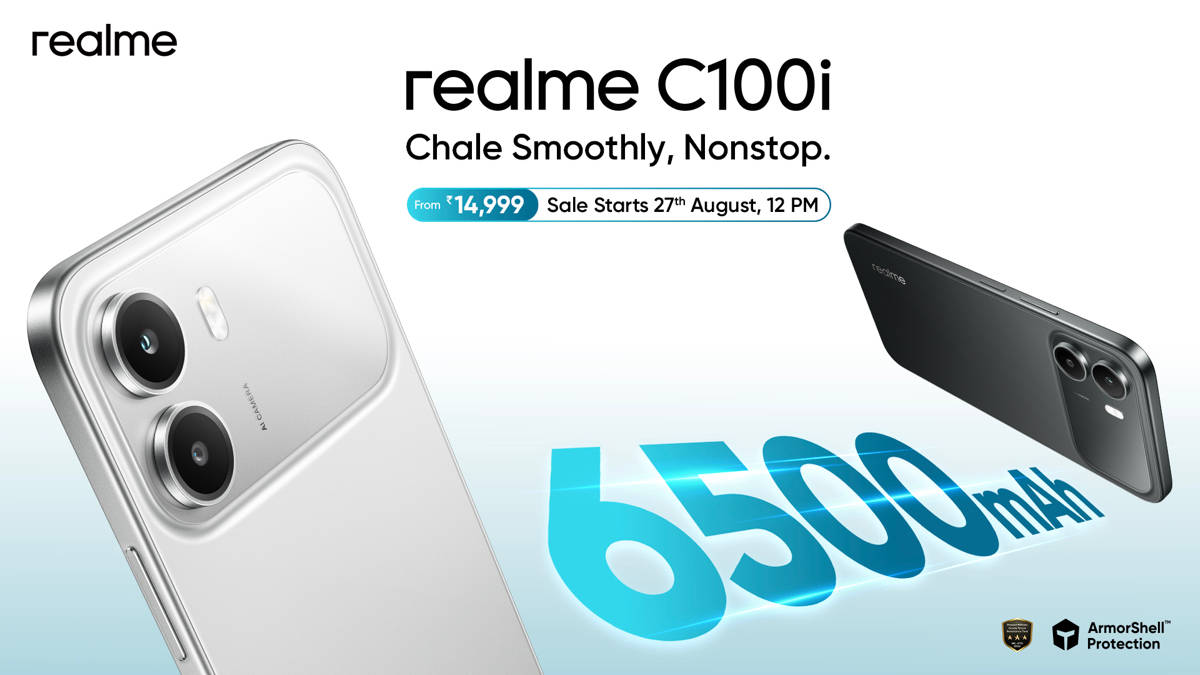 Realme C100i 4G launched in India with 6,500mAh battery, 120Hz display under Rs 15,000