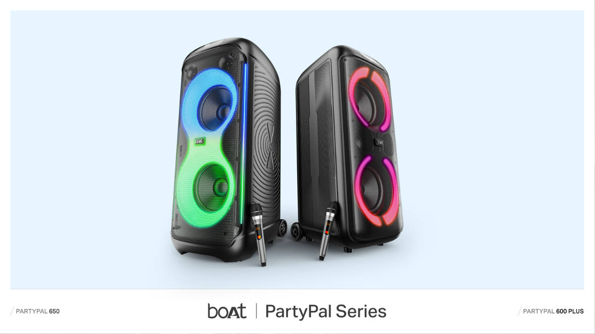 BoAt PartyPal speaker series launched in India with ProTuner karaoke and up to 300W output