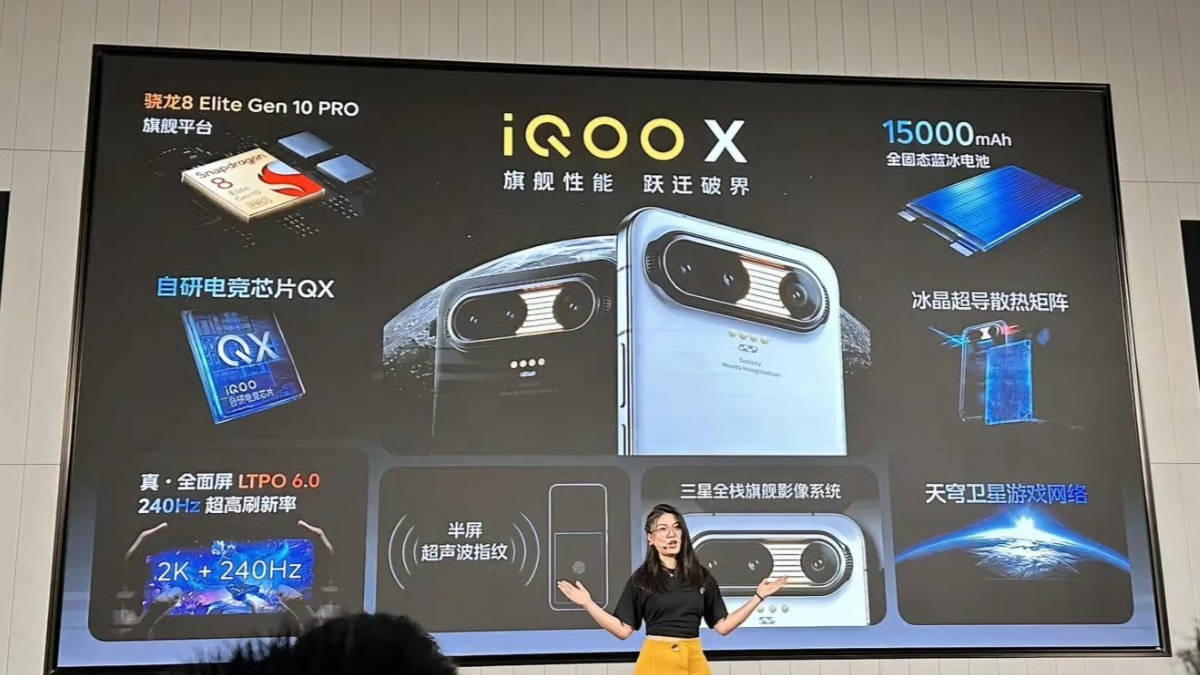 iQOO X showcased with 15,000mAh battery, Snapdragon 8 Elite Gen 10 Pro chipset: an anniversary special concept phone