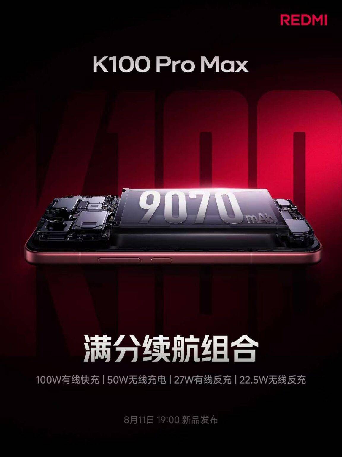 Redmi K100 Pro Max battery, display and camera details officially ...
