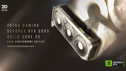 ZOTAC GAMING launches RTX 5080 SOLID CORE OC 20th Anniversary Edition with titanium finish and magnetic backplate Thumbnail