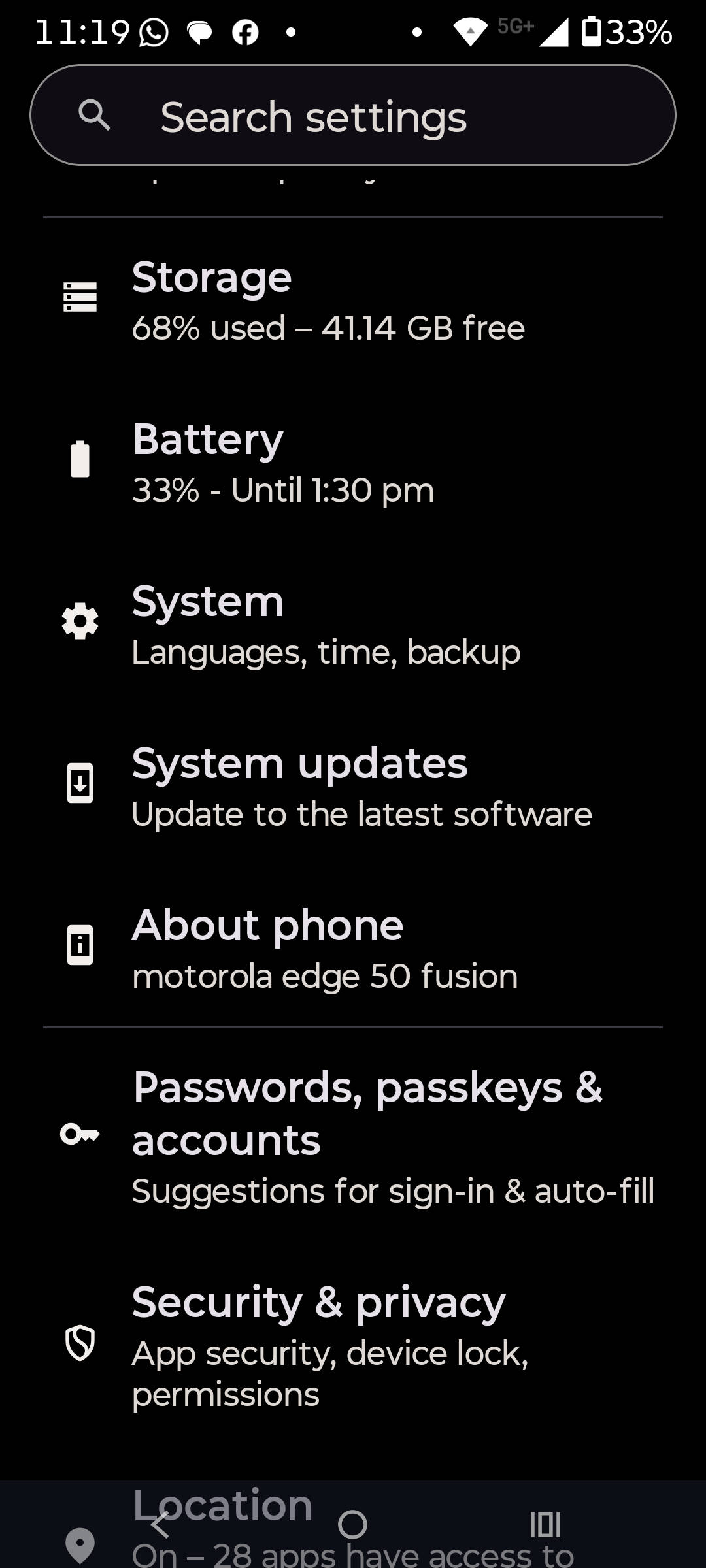 How to update Moto Android 17