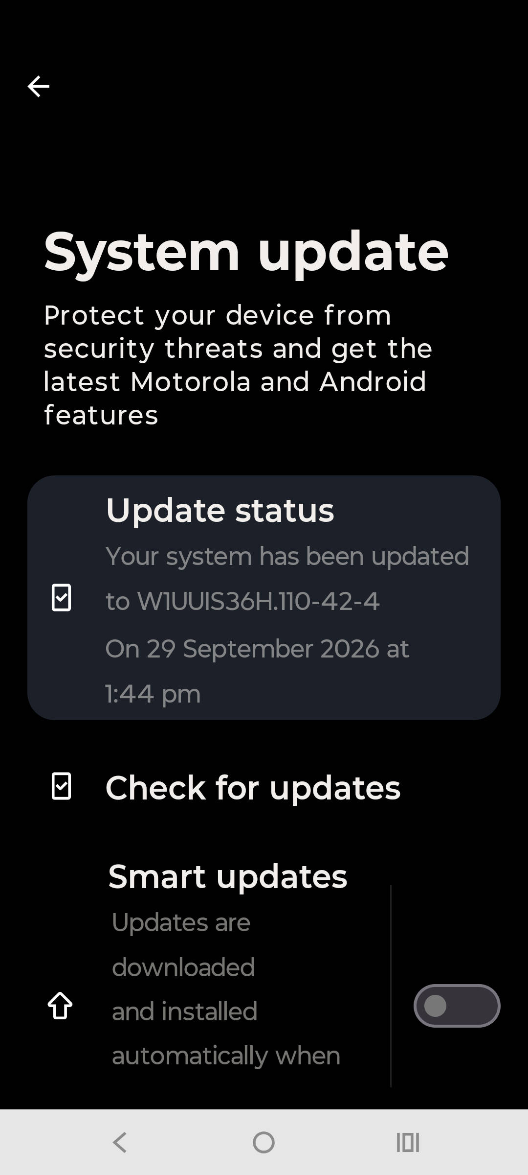How to update Moto Android 17