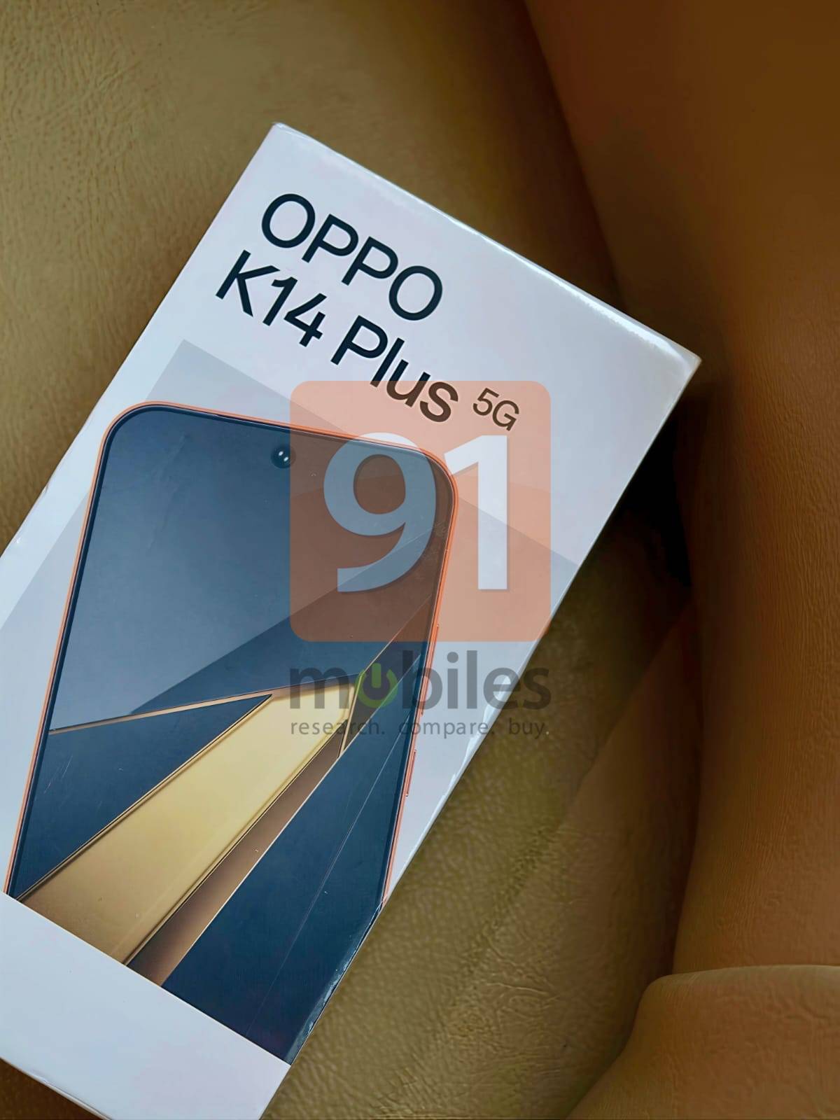 OPPO K14 Plus 5G retail box surfaces