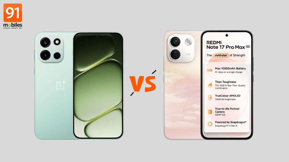 Redmi Note 17 Pro Max vs OnePlus Nord 6 battery comparison: which of these battery behemoths holds up better?