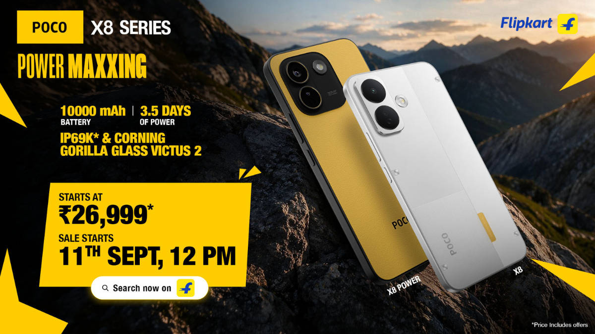 POCO X8 Power with 10,000mAh battery, X8 5G launched in India: check price, specifications