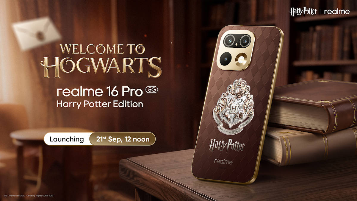Realme 16 Pro Harry Potter Edition launching on September 21st, Hogwarts-inspired design and limited-edition box revealed