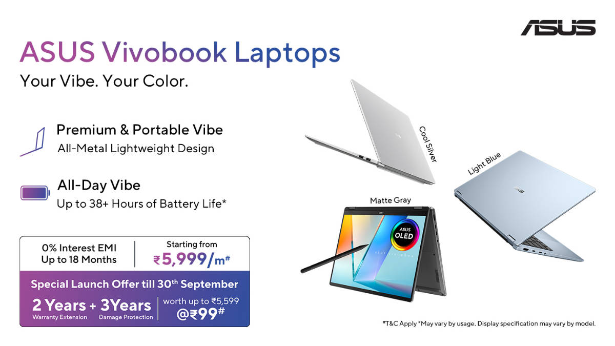 ASUS launches new Vivobook lineup in India with Snapdragon, Intel, and AMD options, starting at Rs 89,990