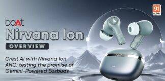 boAt Crest AI overview with Nirvana Ion ANC: testing the promise of Gemini-Powered Earbuds