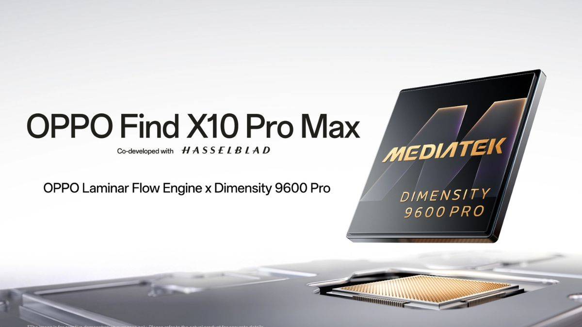 OPPO Find X10 Pro Max to launch with MediaTek Dimensity 9600 Pro globally