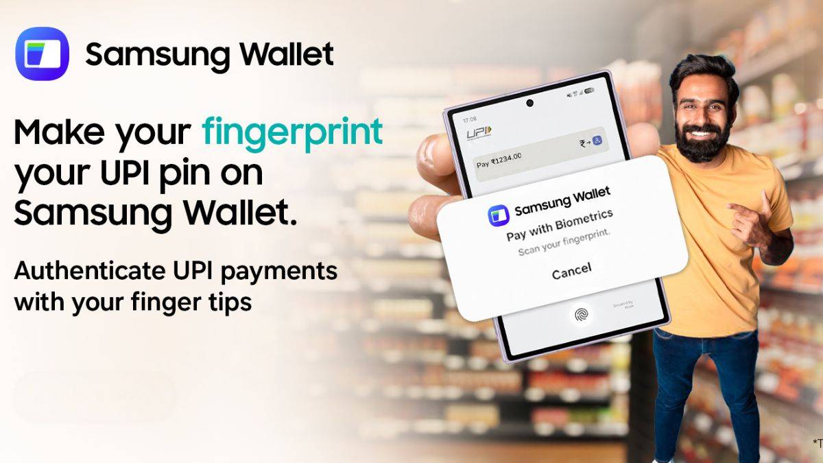 Samsung Wallet UPI payments in India now support fingerprint authentication