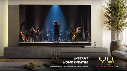 Vu Ultra Large TV launched in India: a 100-inch QLED screen designed to make home projectors redundant