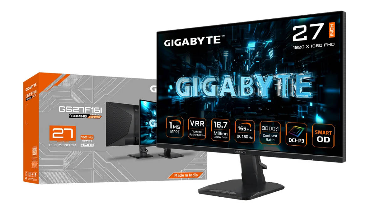 GIGABYTE GS22F12I and GS27F16I FHD gaming monitors with up to 180Hz refresh rate launched in India
