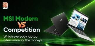 MSI Modern vs Competition: Which everyday laptop offers more for the money?